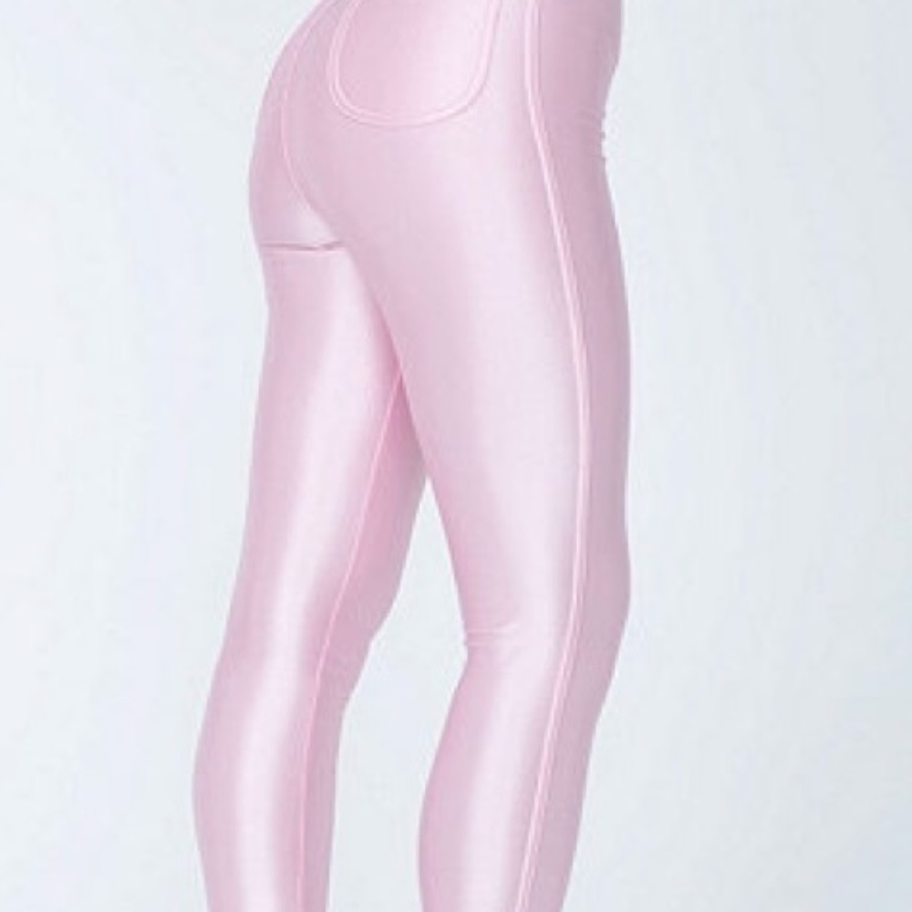 SWAP ONLY disco pants in light pink XS